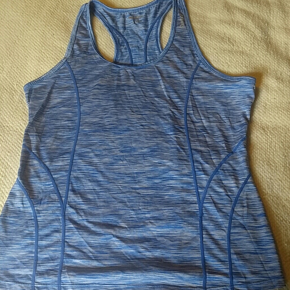 Reebok Blue & White workout tank